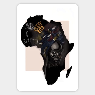 Black is beautiful queen Sticker